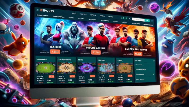 A bookmaker dedicated to betting on video game tournaments
